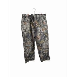Carhartt Men's Realtree Hardwoods Camouflage Carpenter Dungaree Pants 40x30